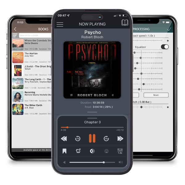 Download fo free audiobook Psycho by Robert Bloch and listen anywhere on your iOS devices in the ListenBook app.