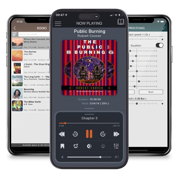 Download fo free audiobook Public Burning by Robert Coover and listen anywhere on your iOS devices in the ListenBook app.