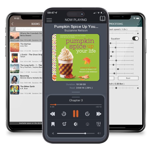 Download fo free audiobook Pumpkin Spice Up Your Life, Book 21 by Suzanne Nelson and listen anywhere on your iOS devices in the ListenBook app.