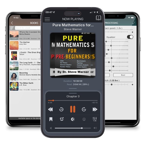 Download fo free audiobook Pure Mathematics for Pre-Beginners: An Elementary Introduction to Logic, Set Theory, Abstract Algebra, Number Theory, Real Analysis, Topology, Complex by Steve Warner and listen anywhere on your iOS devices in the ListenBook app.