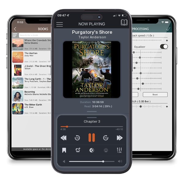 Download fo free audiobook Purgatory's Shore by Taylor Anderson and listen anywhere on your iOS devices in the ListenBook app.
