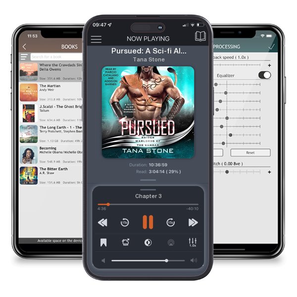 Download fo free audiobook Pursued: A Sci-fi Alien Warrior Romance by Tana Stone and listen anywhere on your iOS devices in the ListenBook app.