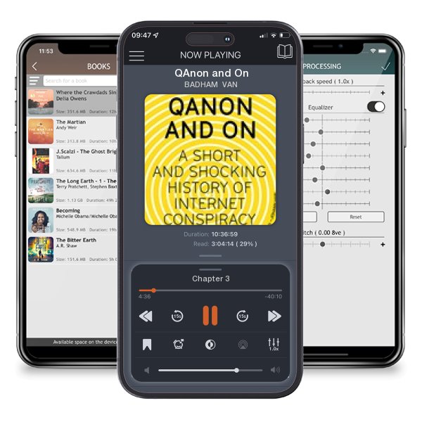 Download fo free audiobook QAnon and On by BADHAM VAN and listen anywhere on your iOS devices in the ListenBook app.