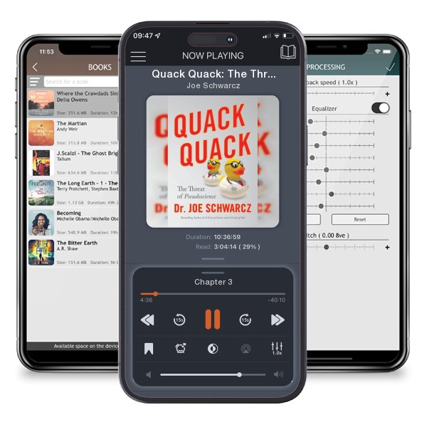 Download fo free audiobook Quack Quack: The Threat of Pseudoscience by Joe Schwarcz and listen anywhere on your iOS devices in the ListenBook app.