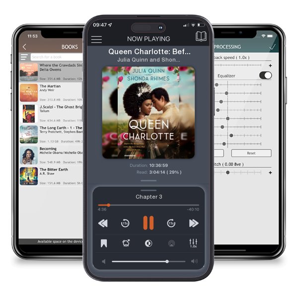 Download fo free audiobook Queen Charlotte: Before the Bridgertons Came the Love Story... by Julia Quinn and Shonda Rhimes and listen anywhere on your iOS devices in the ListenBook app.