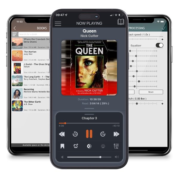 Download fo free audiobook Queen by Nick Cutter and listen anywhere on your iOS devices in the ListenBook app.