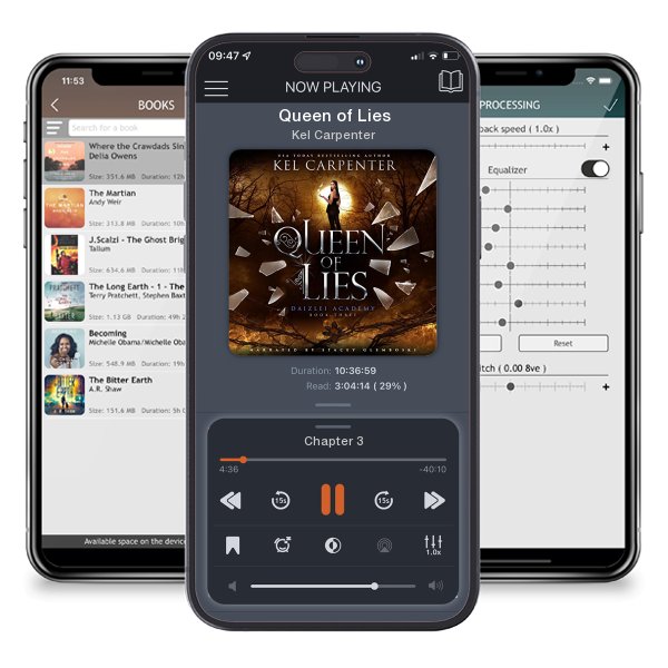 Download fo free audiobook Queen of Lies by Kel Carpenter and listen anywhere on your iOS devices in the ListenBook app.