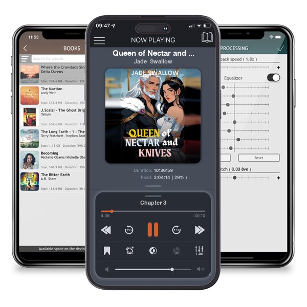 Download fo free audiobook Queen of Nectar and Knives: A spicy age gap romantasy with milking and arranged marriage (Court of Smoke and Oaths Book 2) by Jade Swallow and listen anywhere on your iOS devices in the ListenBook app.