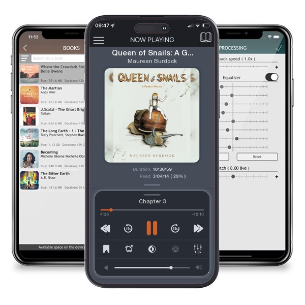 Download fo free audiobook Queen of Snails: A Graphic Memoir by Maureen Burdock and listen anywhere on your iOS devices in the ListenBook app.