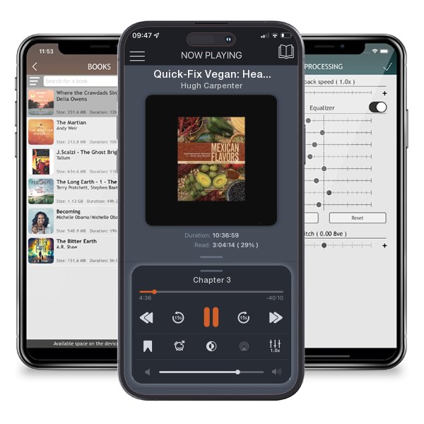 Download fo free audiobook Quick-Fix Vegan: Healthy, Homestyle Meals in 30 Minutes or Less by Hugh Carpenter and listen anywhere on your iOS devices in the ListenBook app.