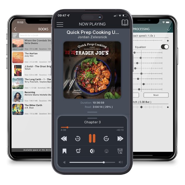 Download fo free audiobook Quick Prep Cooking Using Ingredients from Trader Joe’s by Jordan Zelesnick and listen anywhere on your iOS devices in the ListenBook app.