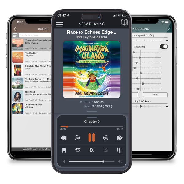 Download fo free audiobook Race to Echoes Edge - Imagination Island Book 2 by Mel Taylor-Bessent and listen anywhere on your iOS devices in the ListenBook app.