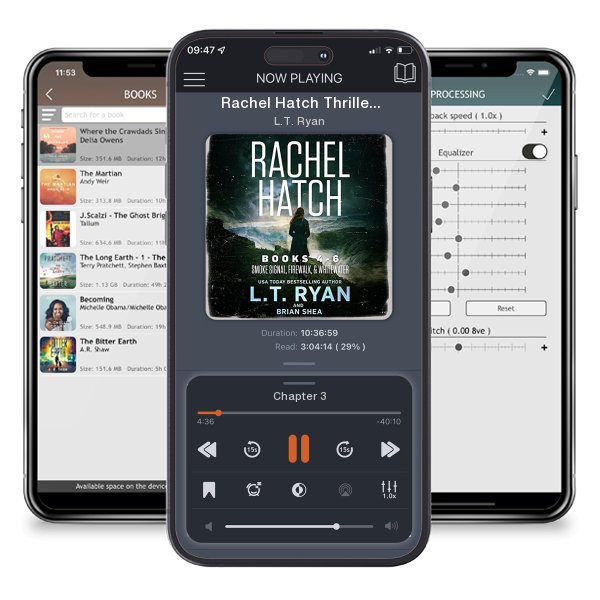 Download fo free audiobook Rachel Hatch Thriller Series Books 4-6 by L.T. Ryan and listen anywhere on your iOS devices in the ListenBook app.