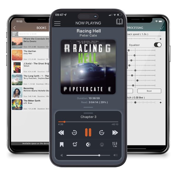 Download fo free audiobook Racing Hell by Peter Cate and listen anywhere on your iOS devices in the ListenBook app.