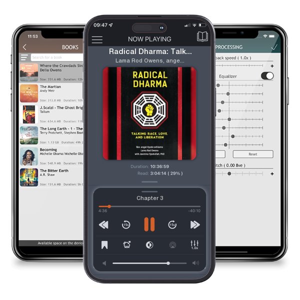 Download fo free audiobook Radical Dharma: Talking Race, Love, and Liberation by Lama Rod Owens, angel Kyodo williams,  et al. and listen anywhere on your iOS devices in the ListenBook app.