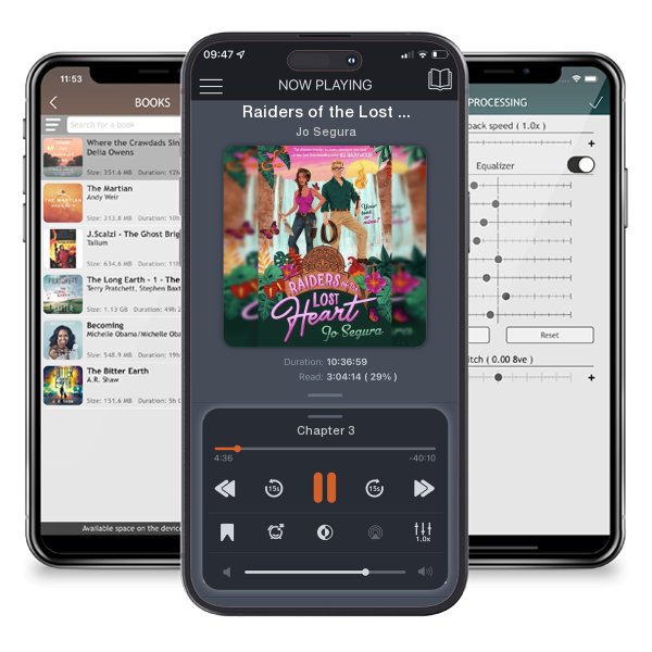 Download fo free audiobook Raiders of the Lost Heart by Jo Segura and listen anywhere on your iOS devices in the ListenBook app.