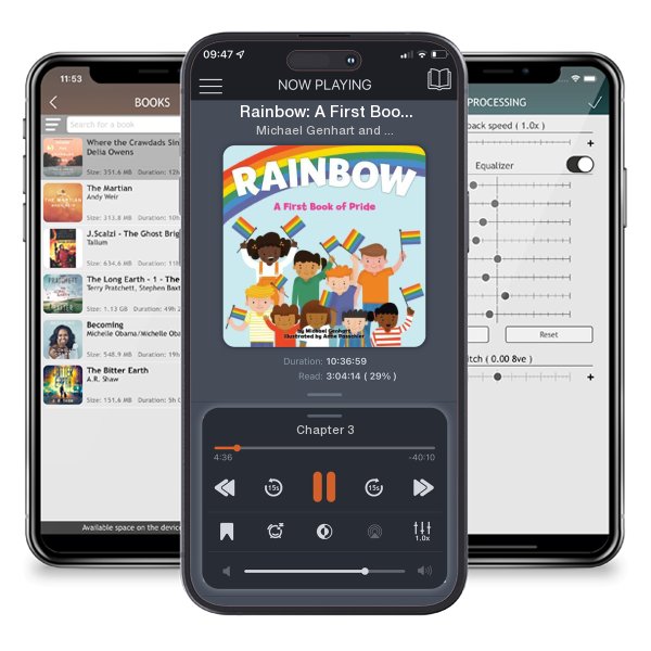 Download fo free audiobook Rainbow: A First Book of Pride by Michael Genhart and Anne Passchier and listen anywhere on your iOS devices in the ListenBook app.
