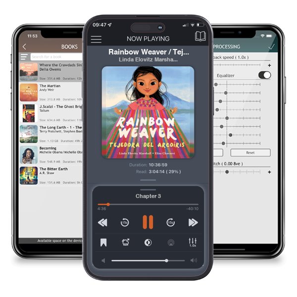 Descargar audiolibro gratis Rainbow Weaver / Tejedora del arcoíris by Linda Elovitz Marshall y escuchar en cualquier lugar en sus dispositivos iOS en la aplicación ListenBook.