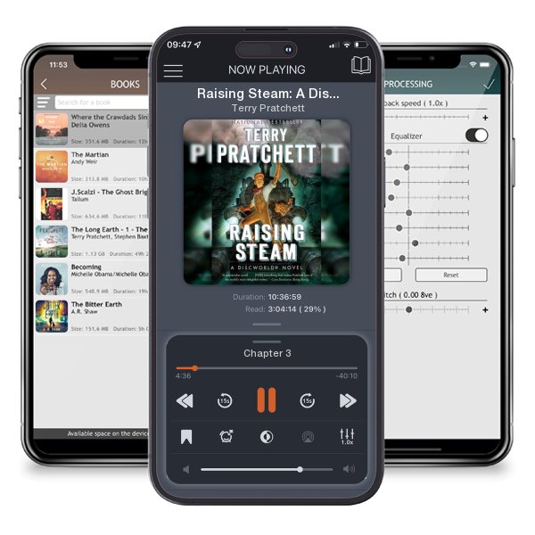 Download fo free audiobook Raising Steam: A Discworld Novel by Terry Pratchett and listen anywhere on your iOS devices in the ListenBook app.