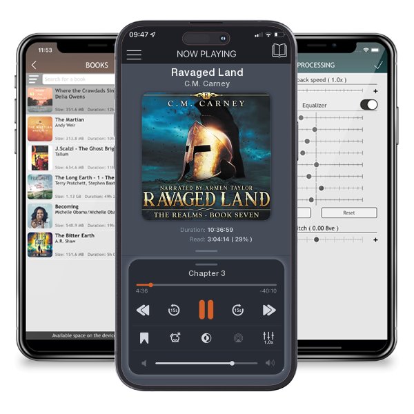 Download fo free audiobook Ravaged Land by C.M. Carney and listen anywhere on your iOS devices in the ListenBook app.
