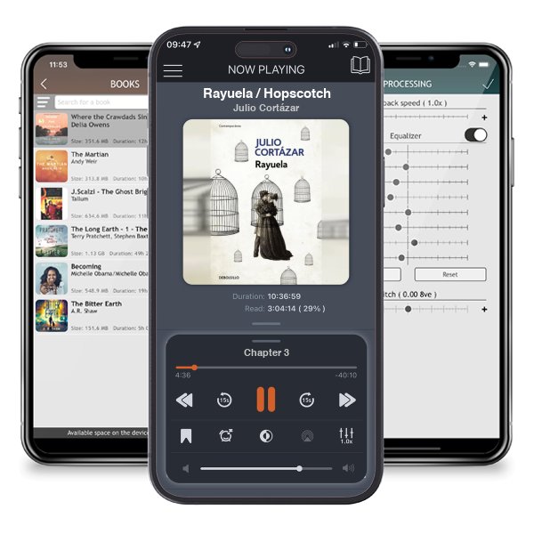 Descargar audiolibro gratis Rayuela / Hopscotch by Julio Cortázar y escuchar en cualquier lugar en sus dispositivos iOS en la aplicación ListenBook.