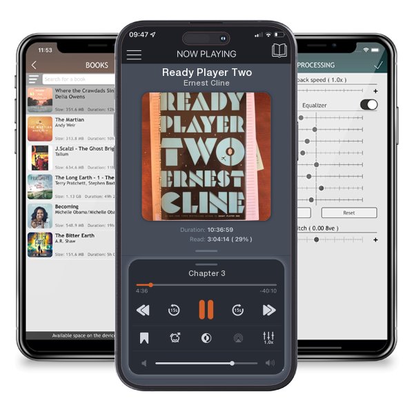 Download fo free audiobook Ready Player Two by Ernest Cline and listen anywhere on your iOS devices in the ListenBook app.