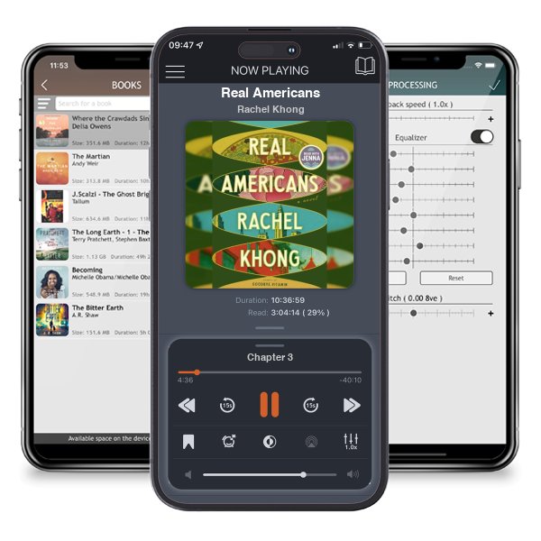 Download fo free audiobook Real Americans by Rachel Khong and listen anywhere on your iOS devices in the ListenBook app.