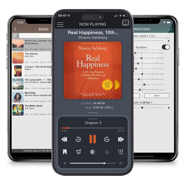 Download fo free audiobook Real Happiness, 10th Anniversary Edition: A 28-Day Program to... by Sharon Salzberg and listen anywhere on your iOS devices in the ListenBook app.