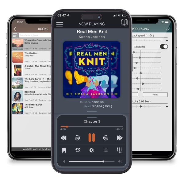 Download fo free audiobook Real Men Knit by Kwana Jackson and listen anywhere on your iOS devices in the ListenBook app.