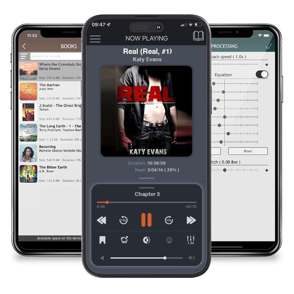 Download fo free audiobook Real (Real, #1) by Katy Evans and listen anywhere on your iOS devices in the ListenBook app.