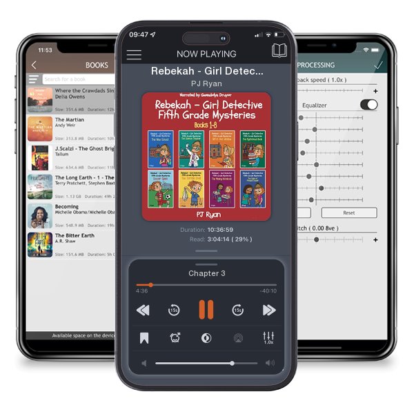 Download fo free audiobook Rebekah - Girl Detective Fifth Grade Mysteries: Books 1-8 by PJ Ryan and listen anywhere on your iOS devices in the ListenBook app.