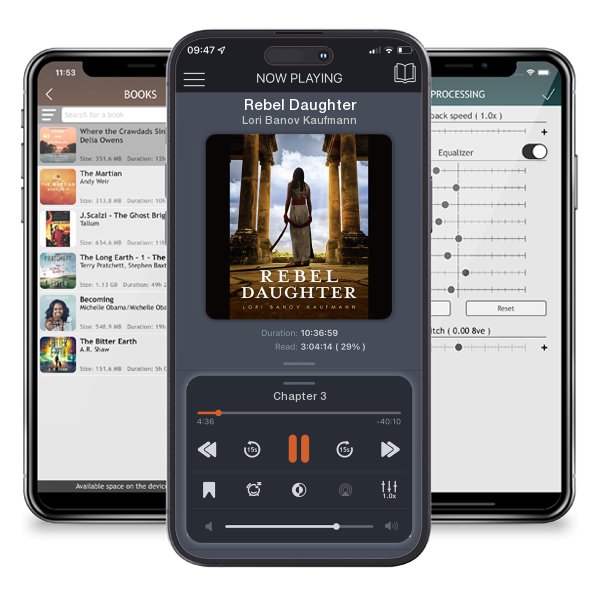 Download fo free audiobook Rebel Daughter by Lori Banov Kaufmann and listen anywhere on your iOS devices in the ListenBook app.