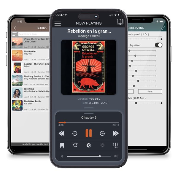 Descargar audiolibro gratis Rebelión en la granja / Animal Farm by George Orwell y escuchar en cualquier lugar en sus dispositivos iOS en la aplicación ListenBook.