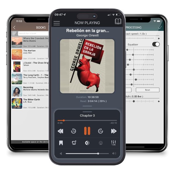 Descargar audiolibro gratis Rebelión en la granja by George Orwell y escuchar en cualquier lugar en sus dispositivos iOS en la aplicación ListenBook.