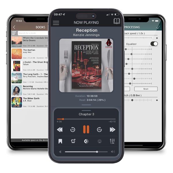 Download fo free audiobook Reception by Kenzie Jennings and listen anywhere on your iOS devices in the ListenBook app.