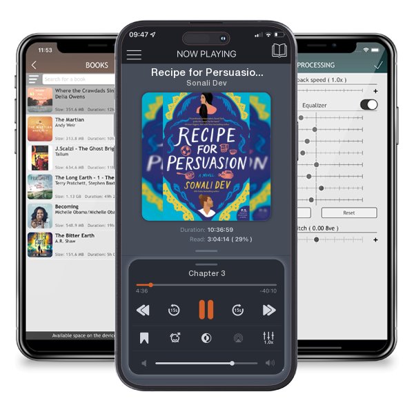 Download fo free audiobook Recipe for Persuasion by Sonali Dev and listen anywhere on your iOS devices in the ListenBook app.
