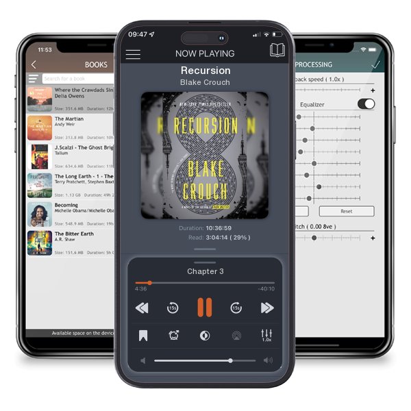 Download fo free audiobook Recursion by Blake Crouch and listen anywhere on your iOS devices in the ListenBook app.