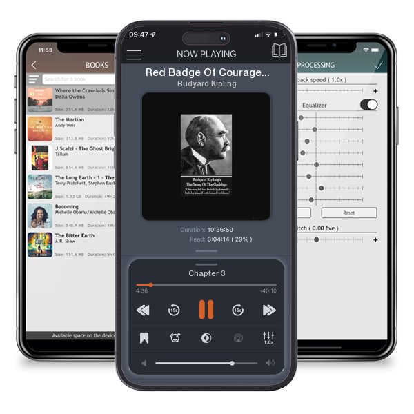 Download fo free audiobook Red Badge Of Courage: “It was not well to drive men into final corners; at those moments they could all develop teeth and claws.” by Rudyard Kipling and listen anywhere on your iOS devices in the ListenBook app.