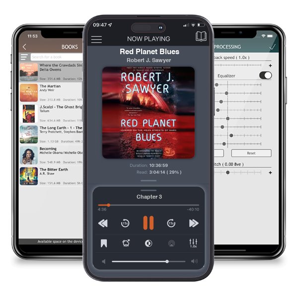 Download fo free audiobook Red Planet Blues by Robert J. Sawyer and listen anywhere on your iOS devices in the ListenBook app.
