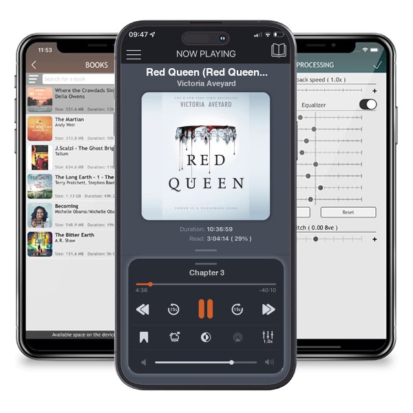 Download fo free audiobook Red Queen (Red Queen, #1) by Victoria Aveyard and listen anywhere on your iOS devices in the ListenBook app.