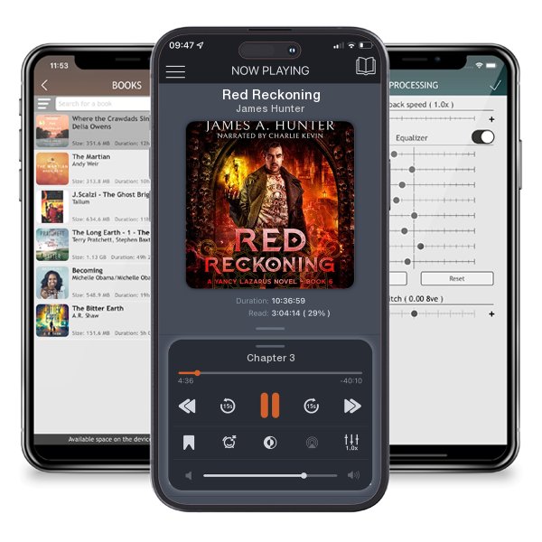 Download fo free audiobook Red Reckoning by James Hunter and listen anywhere on your iOS devices in the ListenBook app.
