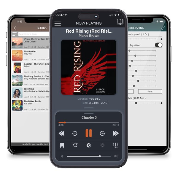 Download fo free audiobook Red Rising (Red Rising Saga, #1) by Pierce Brown and listen anywhere on your iOS devices in the ListenBook app.