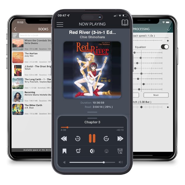 Download fo free audiobook Red River (3-in-1 Edition), Vol. 4 Volume 4 - Red River (3-in-1 Edition) by Chie Shinohara and listen anywhere on your iOS devices in the ListenBook app.