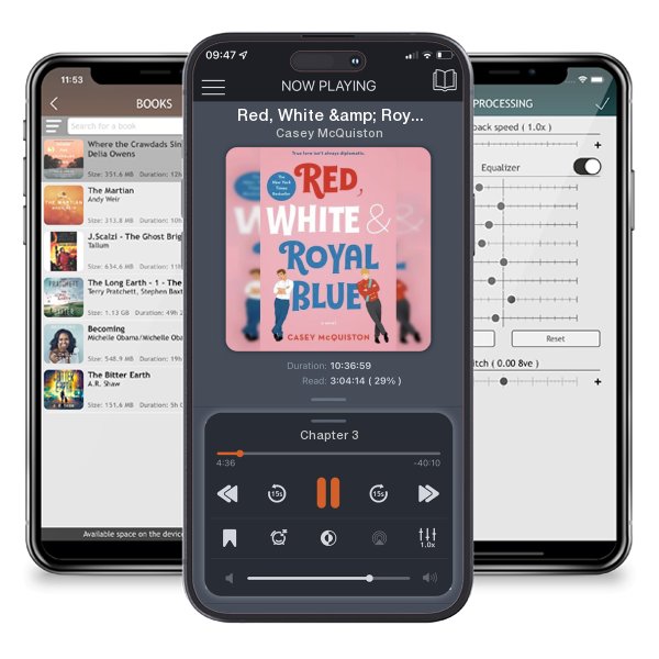 Download fo free audiobook Red, White & Royal Blue by Casey McQuiston and listen anywhere on your iOS devices in the ListenBook app.