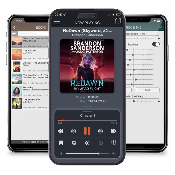 Download fo free audiobook ReDawn (Skyward, #2.2) by Brandon Sanderson and listen anywhere on your iOS devices in the ListenBook app.