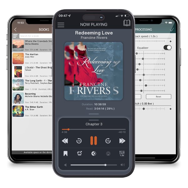 Download fo free audiobook Redeeming Love by Francine Rivers and listen anywhere on your iOS devices in the ListenBook app.