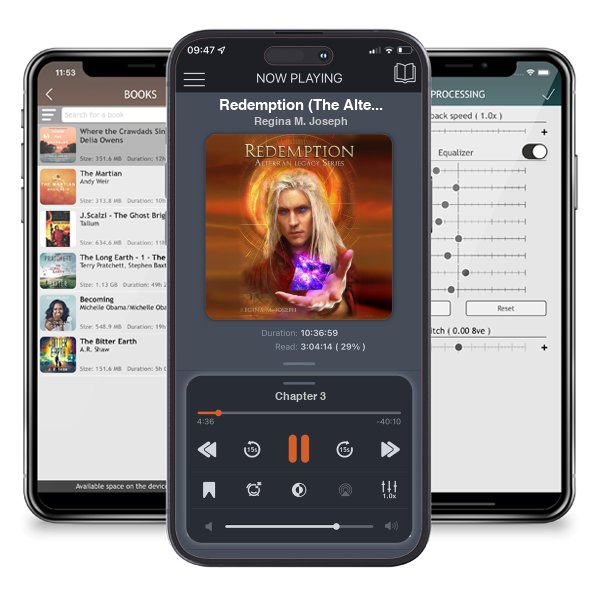 Download fo free audiobook Redemption (The Alterran Legacy, #4) by Regina M. Joseph and listen anywhere on your iOS devices in the ListenBook app.