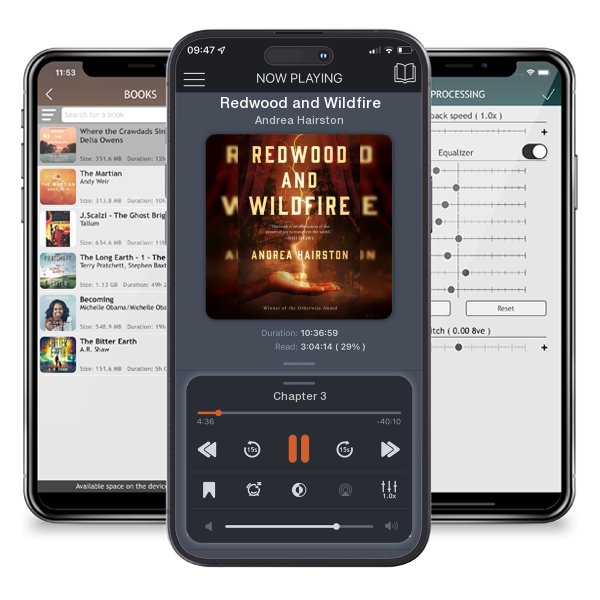 Download fo free audiobook Redwood and Wildfire by Andrea Hairston and listen anywhere on your iOS devices in the ListenBook app.