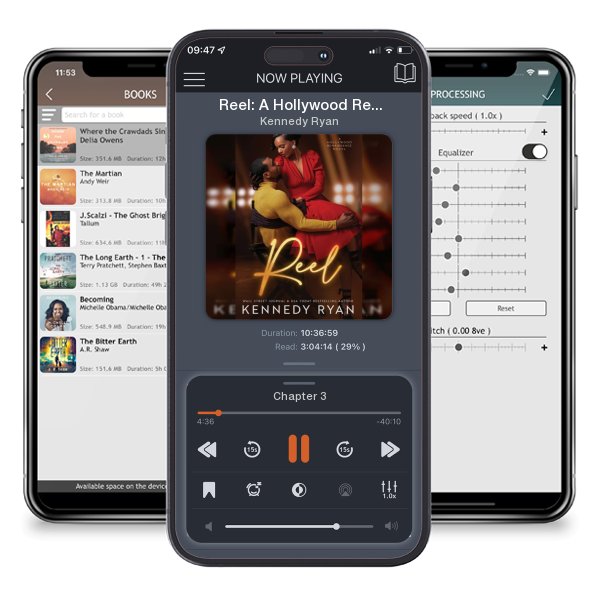 Download fo free audiobook Reel: A Hollywood Renaissance Novel by Kennedy Ryan and listen anywhere on your iOS devices in the ListenBook app.