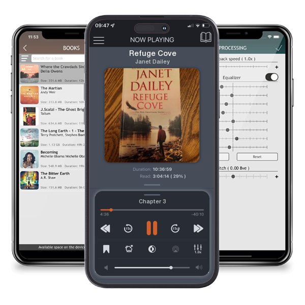 Download fo free audiobook Refuge Cove by Janet Dailey and listen anywhere on your iOS devices in the ListenBook app.